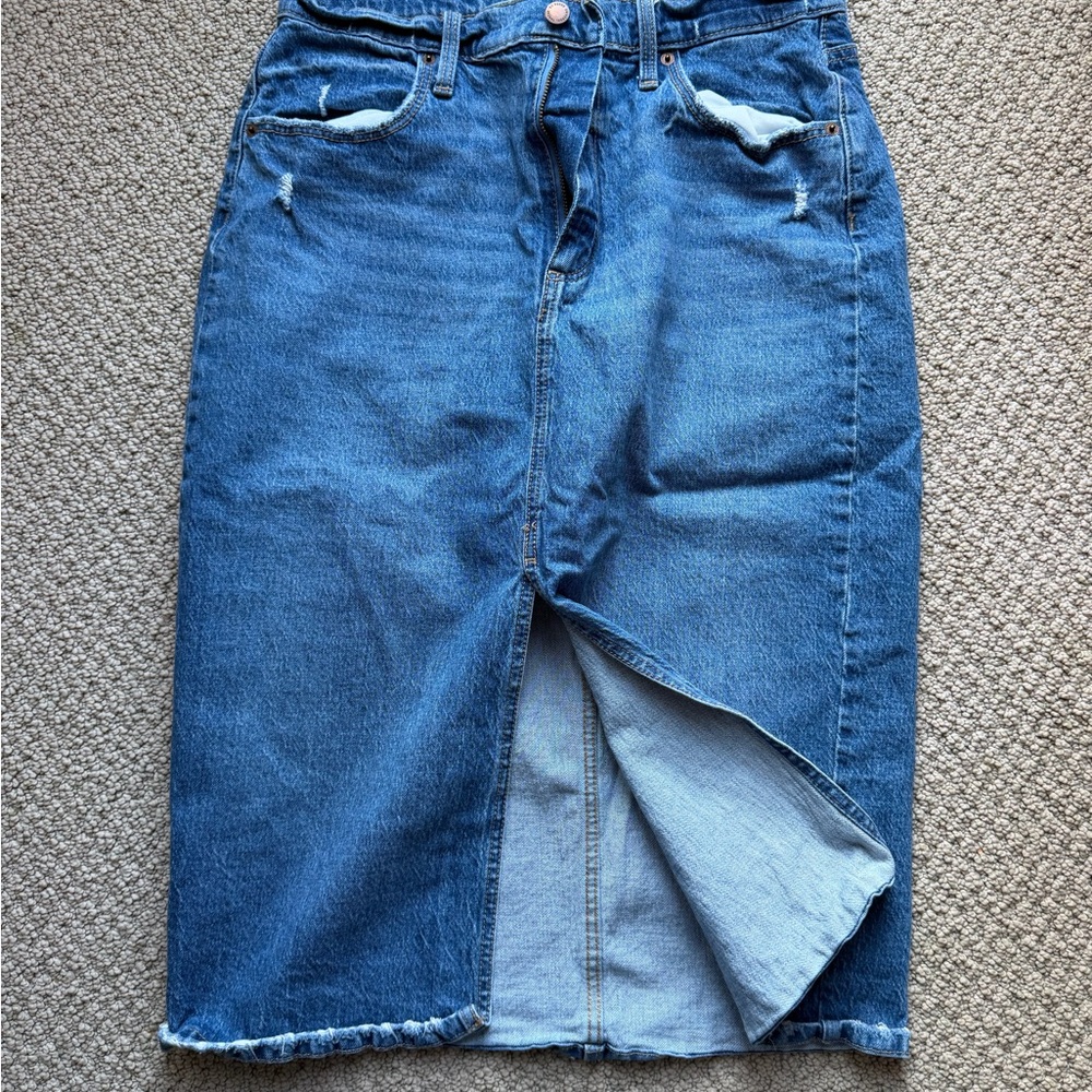 Universal Thread Blue Denim Pencil Skirt